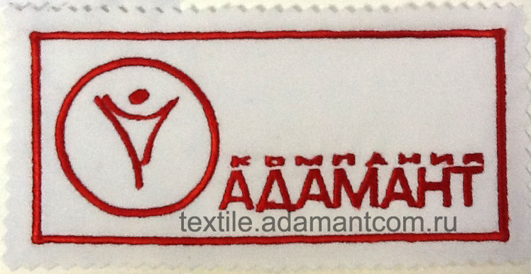 Логотип вышивка адамант