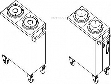 Диспенсер для тарелок 2TCC32-V