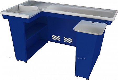 Кассовый бокс КБ-1,9-2Н двойной накопитель (синий)