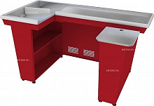 Кассовый бокс КБ-1,9-2Н двойной накопитель (красный)