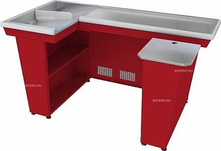 Кассовый бокс КБ-1,9-2Н двойной накопитель (красный)