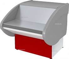 Прилавок расчетно-кассовый неохлаждаемый П2629 Илеть (красный)