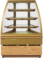 Витрина кондитерская Georgia III corner 45°, inox