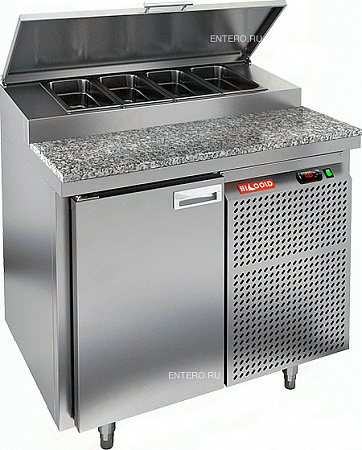 Стол для пиццы PZ1-1/GN (1/3) гранит