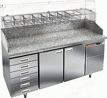 Стол для пиццы PZ4-11GN 6R (без витрины)