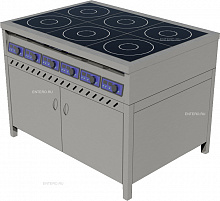 Плита индукционная ПИ-6 закрытая, распашные двери