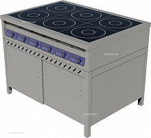 Плита индукционная ПИ-6 закрытая, двери-купе