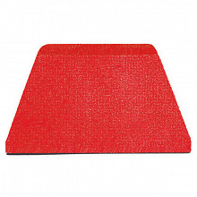 Скребок 21*12,5 трапеция красная пластиковая 47621-01