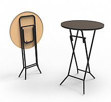 Стол круглый складной С9.8-110 КТР венге, черный