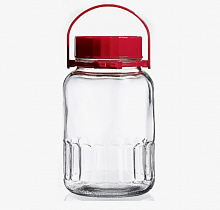Банка 380мл для сыпучих продуктов cтекло с пластиковой крышкой Микс 