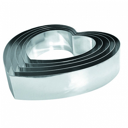 Форма СЕРДЦЕ 60*50/40мм нержавеющая сталь