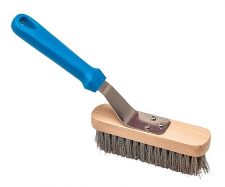 Щетка для гриля 27см металлическая, пластиковая ручка