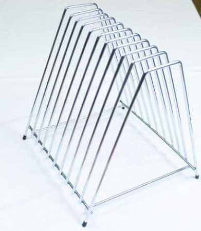 Подставка для досок на 10 отделений, нержавеющая сталь