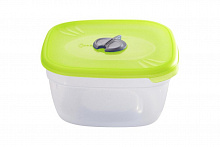 Контейнер для СВЧ квадратный объемом 3 л ПЦ2214 с клапаном