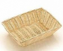 Хлебница, плетеная, прямоугольная, 23х15х6,5 см, полипропилен, 3004,