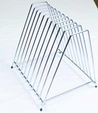 Подставка для досок на 10 отделений, нержавеющая сталь