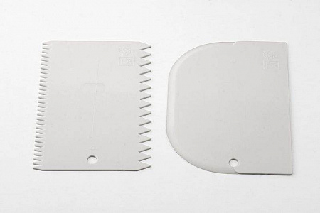 Скребок кондитерский 9х14,5 см, набор 2 шт.