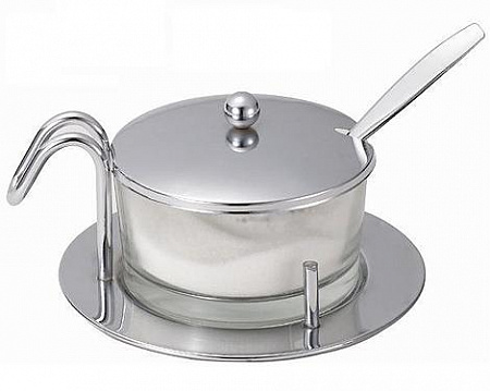 Пармезанница с ложкой подставка из нержавеющей стали