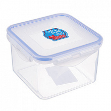Контейнер пищевой с защелками 0,86л 13,4х13,4х8,8 см ТЕК