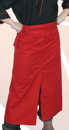 Фартук на поясе, с разрезом