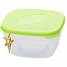 Контейнер пластиковый для СВЧ объемом 1.8 л Galаxy ПЦ2218 квадратный