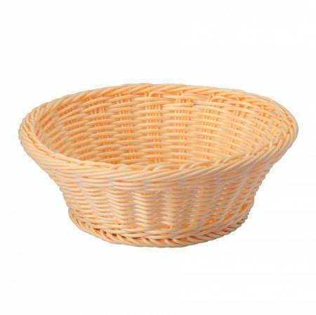 Хлебница 23*7см круглая ротанг бежевый цвет 9200004