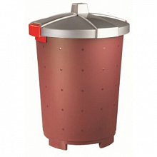 Бак пищевой 65 л 47*66см п/п бордовый Рс