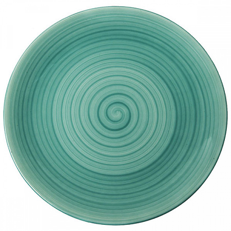 Тарелка 28 сантиметров без бортиков лазурь Madison Blue