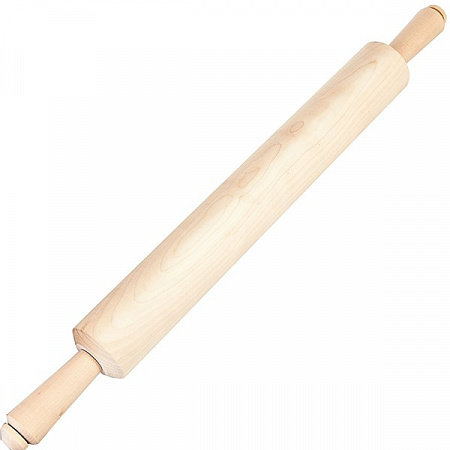 Скалка 22*4,5см береза две ручки 