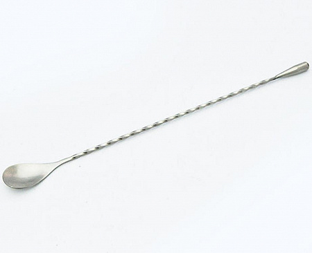 Ложка барная 31см овальная утяжеленная ручка нержавеющая сталь