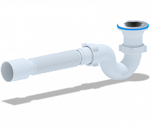 Сифон Ани 1 1/2*40 для душевого поддона с гибкой трубой 40*50 е115