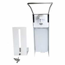 Дозатор для жидкого мыла локтевой HOR-D030A-RA нержавеющая сталь