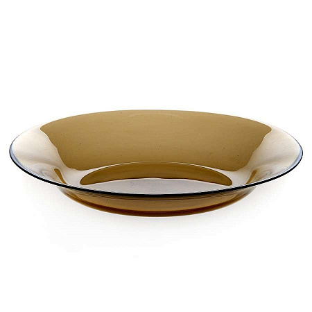 Тарелка 22см стекло дымчатое Турция