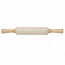 Скалка 18/36см деревянная с силиконовым покрытием 