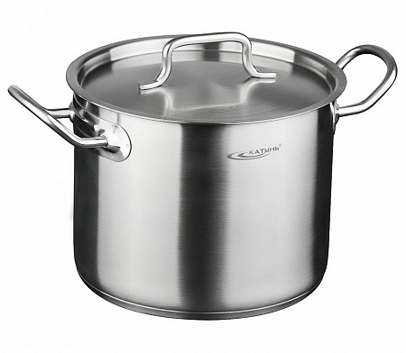 Кастрюля 5,0л 20*16см нержавеющая сталь с крышкой Катунь