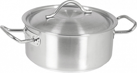 Кастрюля 6,0л 28*11см нержавеющая сталь с крышкой Sitram 5529665