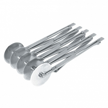 Нож-роллер 5см 5 лезвий раздвижной 24см нержавеющая сталь