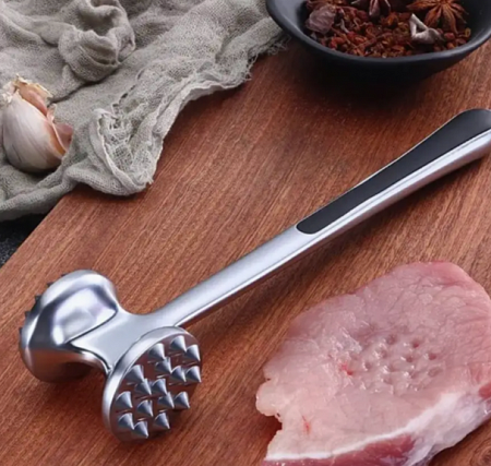 Пресс для отбивания мяса 8см 387 нержавеющая ручка прорезиненная
