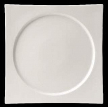 Тарелка квадратная 30см фарфоровая