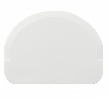 Скребок 12*9см жесткий, дуга, белый цвет RTR1