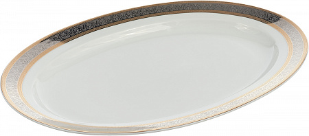 Блюдо овальное 33,3*26 см Corone с орнаментом