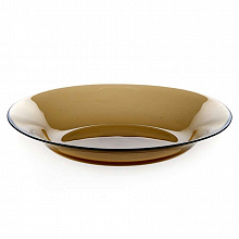 Тарелка 22см стекло дымчатое Турция