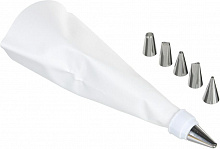 Мешок кондитерский 1 шт, насадки 6 шт.