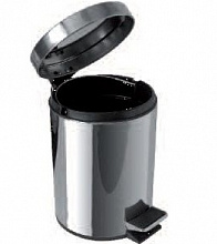 Ведро с педалью JVD 3 литра, нержавеющая сталь