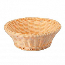 Хлебница 23*7см круглая ротанг бежевый цвет 9200004