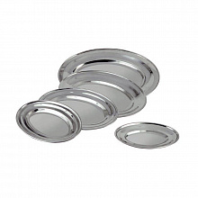 Блюдо овальное 65*45см нержавеющая сталь 