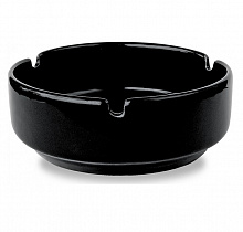 Пепельница стеклянная черная 6С736