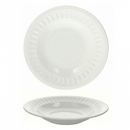 Тарелка для пасты 28 сантиметров белый Rustics White P