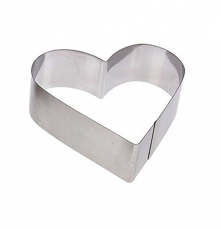 Форма СЕРДЦЕ 70*70/50мм нержавеющая сталь
