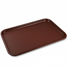 Поднос 36*25см черный прорезиненный 